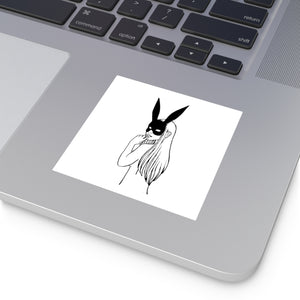 Masked Square Vinyl Sticker